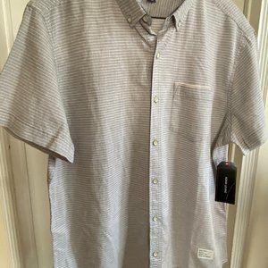 Adam Levine Men's Short Sleeve Button Down Oxford